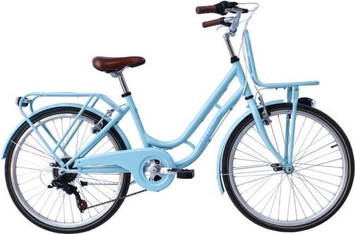wings retro kinderfiets vrouwen lichtblauw 20