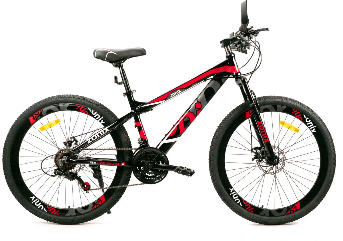 zonix new fashion mtb 26 inch alumunium 21 speed shimano rood