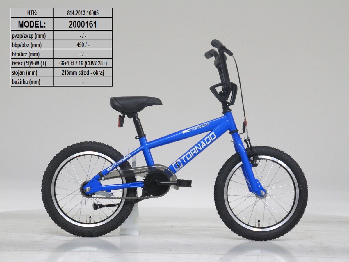 16 BMX Tornado - blauw Kinderfiets kopen online