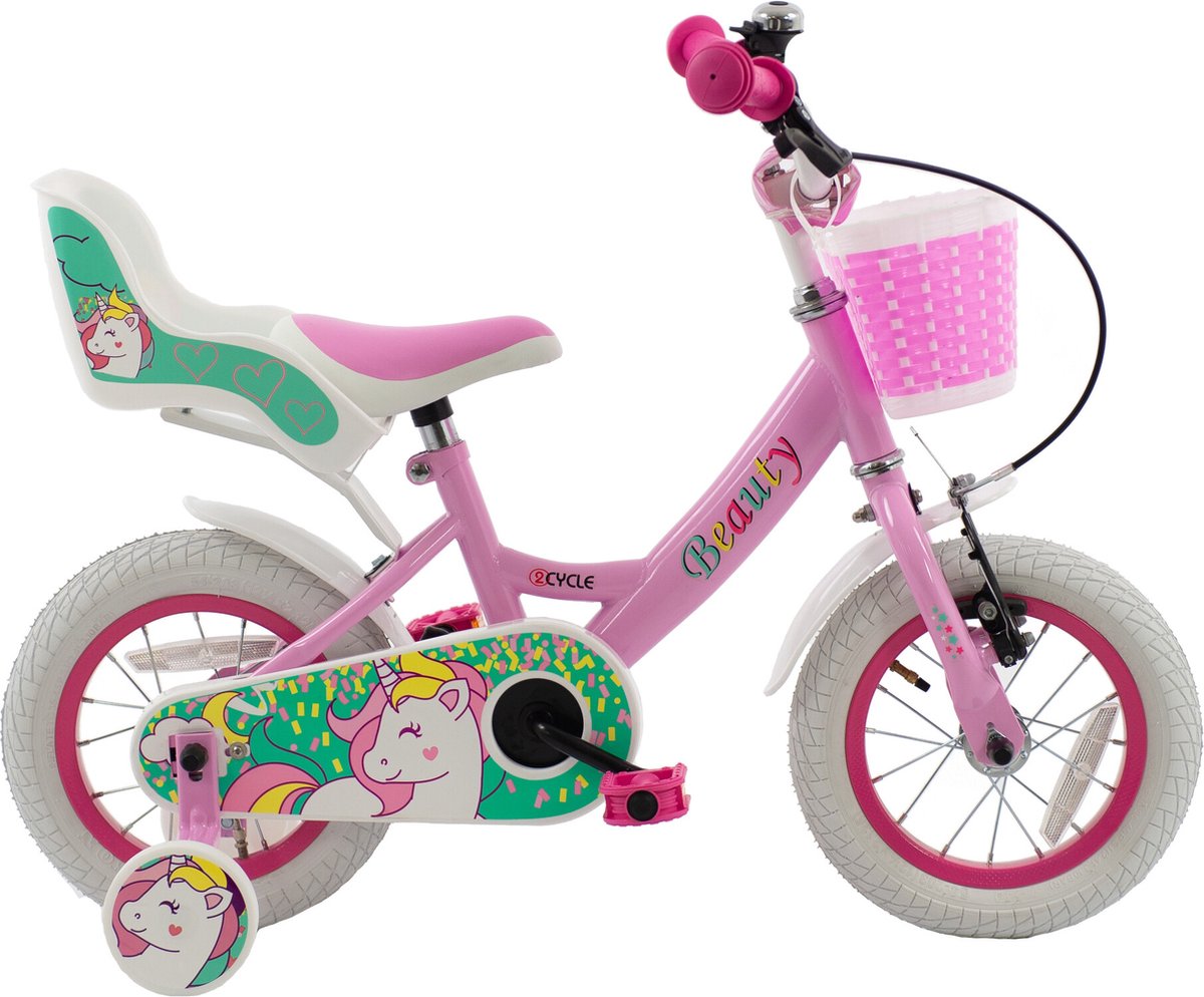 2Cycle Beauty - 12 inch - Kinderfiets 2-4 Jaar Kinderfiets kopen online