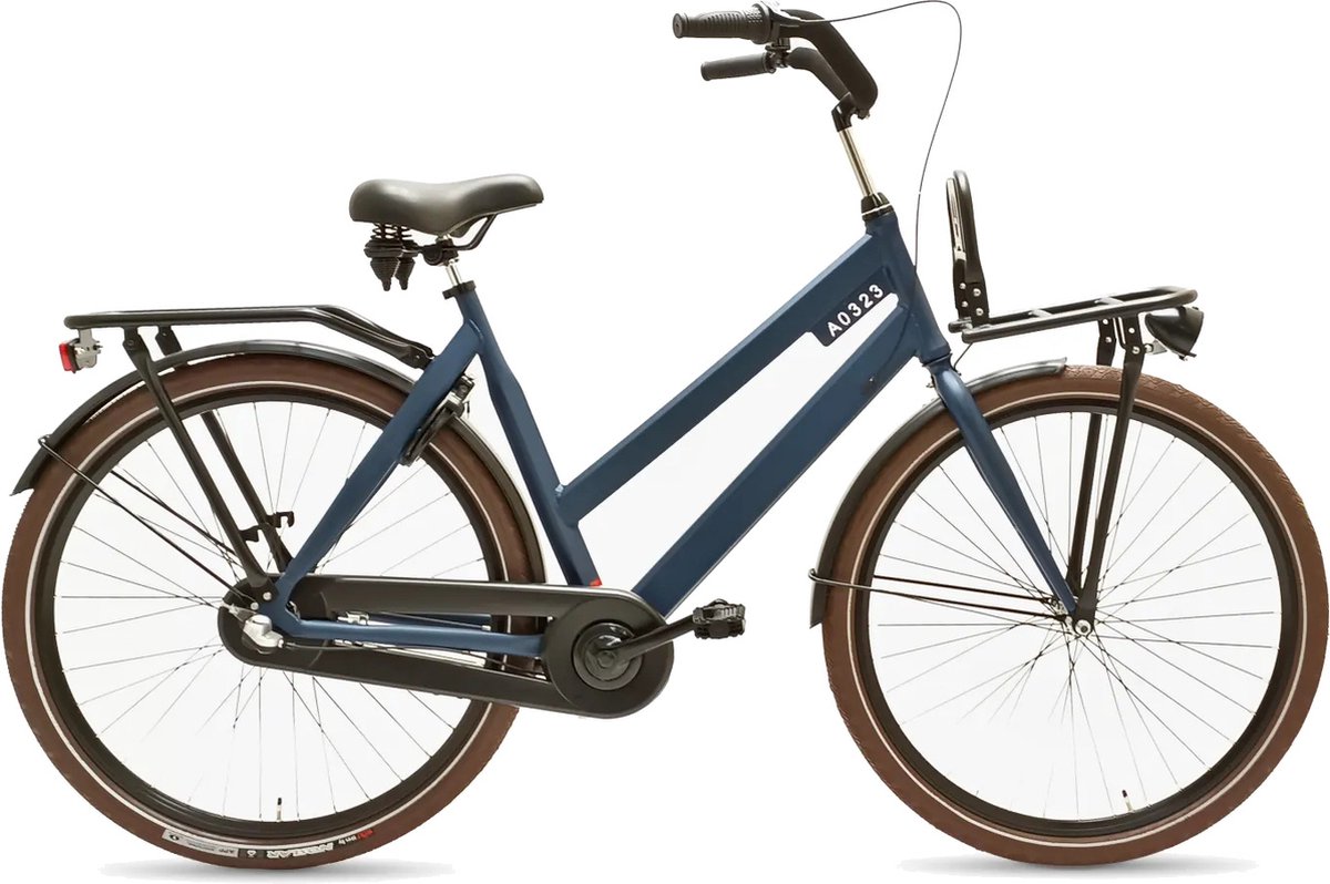 Avalon Style - 28 Inch Damesfiets - Transportfiets - 3 Versnellingen - Matblauw Fiets kopen online