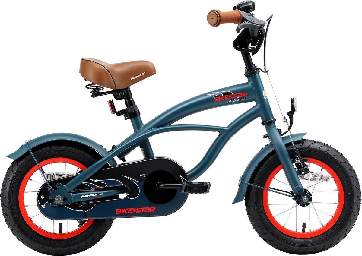 bikestar 12 inch cruiser kinderfiets blauw