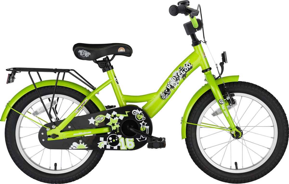 Bikestar 16 inch Classic kinderfiets, groen Kinderfiets kopen online