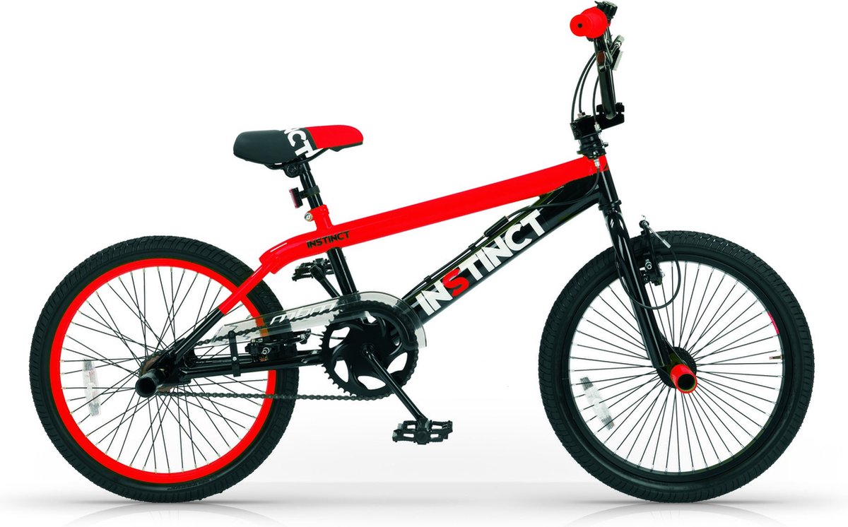 BMX freestyle Hunter - 360 graden draaien - 20 inch wielmaat - Fietsen jongens - Frame maat 28cm - Rood Fiets kopen online