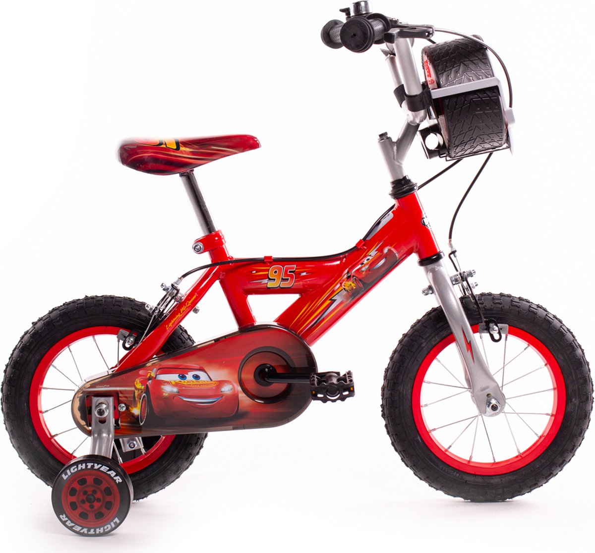 cars kinderfiets 12 inch met zijwieltjes