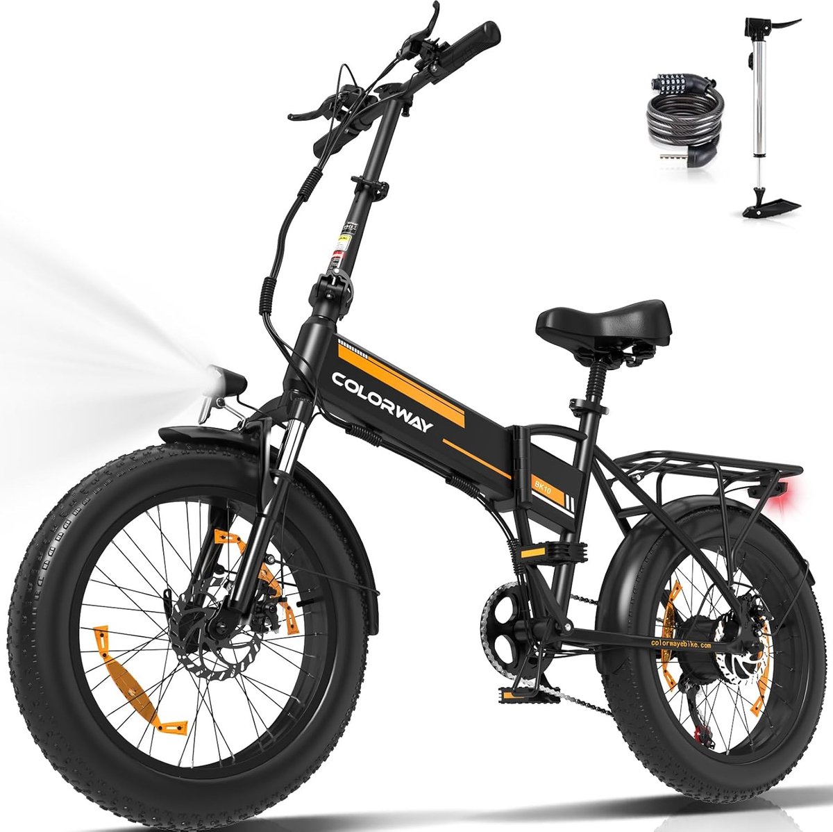 colorway elektrische fiets bk10 20 4 0 inch fat tire city commuter ebike met afneembare 36v 12ah lithium batterij opvouwbaar mountain e bike met 250w motor 7 versnellingen ip54 waterdicht