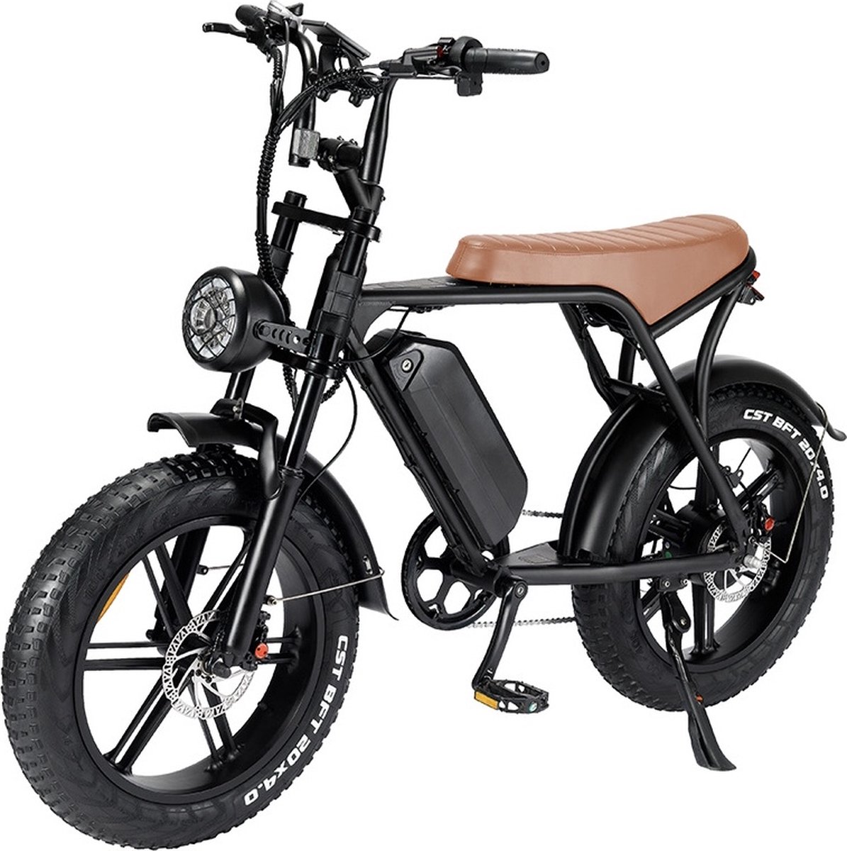 Comfort Inz V8 5.0- Fatbike - Elektrische Fiets - E Bike - Hydraulische Remmen Model - 15 Ah Accu 250W - Bruin Zadel Fiets (elektrisch) kopen online