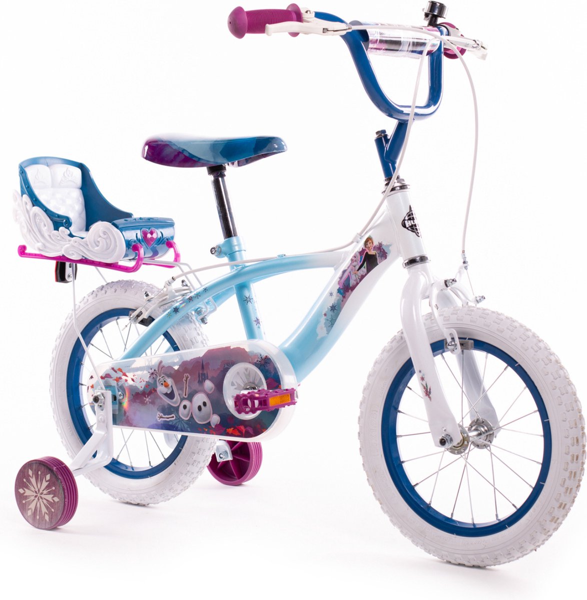 disney frozen 14 fiets blauw jongen