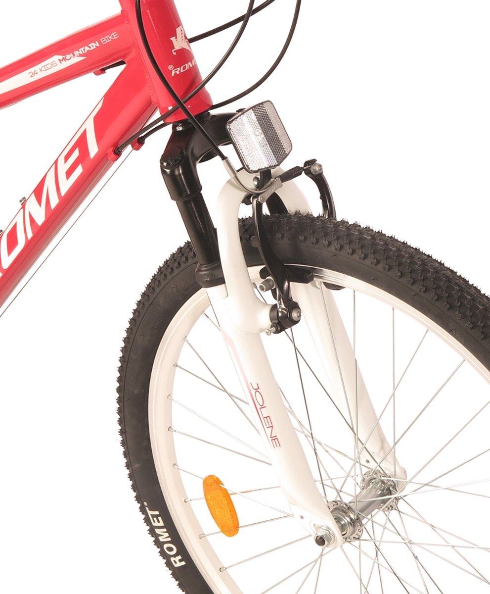 Dviratis Romet Jolene 24" Alu 2021 red-baltas Kinderfiets kopen online