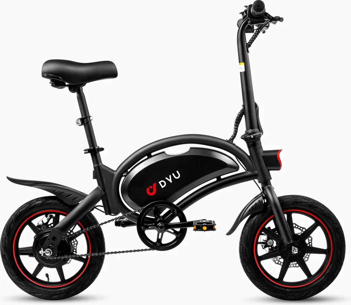 Dyu Elektrische vouwfiets - Elektrische plooifiets - D3F Fiets (elektrisch) kopen online
