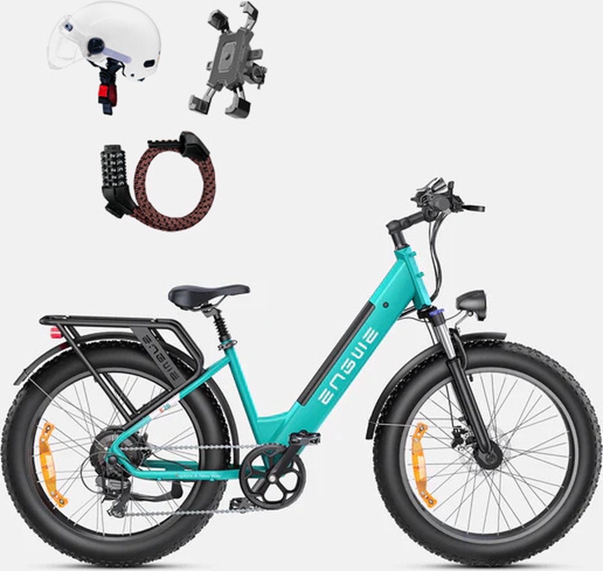 ENGWE E26 ST elektrische fiets, 48V 16AH batterij, 250W-Blauw——Gratis geschenken voor een beperkte tijd: helm + houder voor mobiele telefoon + combinatieslot Fiets (elektrisch) kopen online
