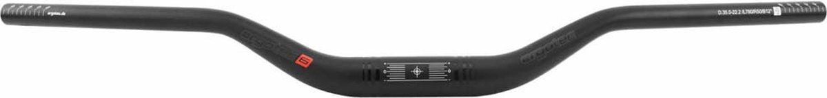 ergotec fietsstuur riser bar 35 mm klem 12 zwart