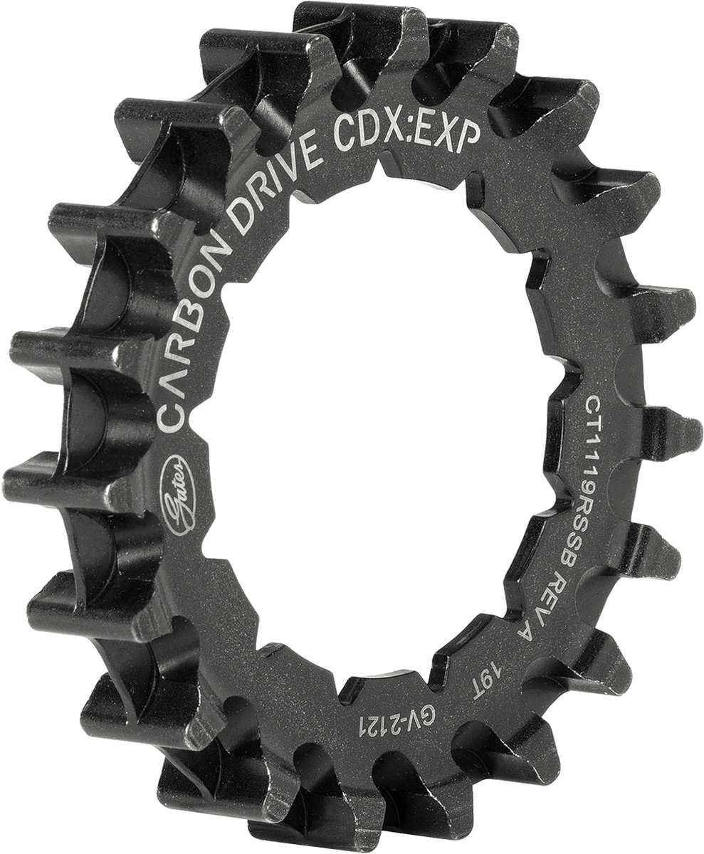 Gates CDX achtertandwiel 19 tands Rohloff Splined Expedition, ZWART Tandwiel kopen online