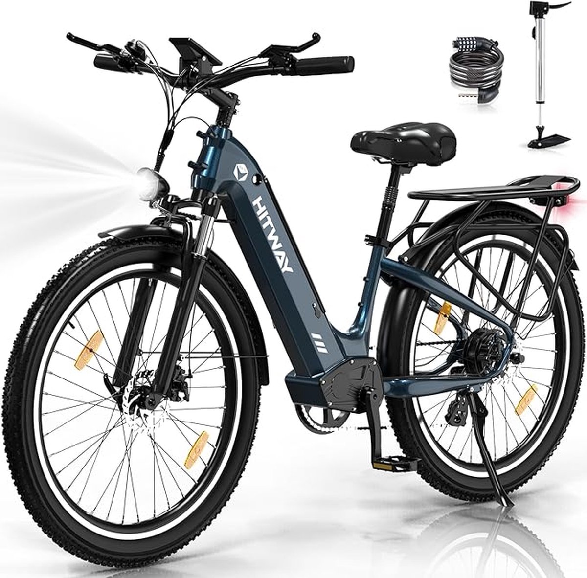hitway bk16 elektrische fiets e bike 26 inch 250 w motor tot 55 80 km blauw