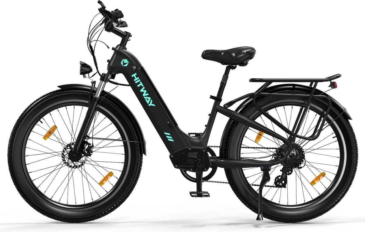 HITWAY BK16 Elektrische fiets - E-BIKE - 26 inch - 250 W motor - Tot 55-80 km - zwart Fiets (elektrisch) kopen online
