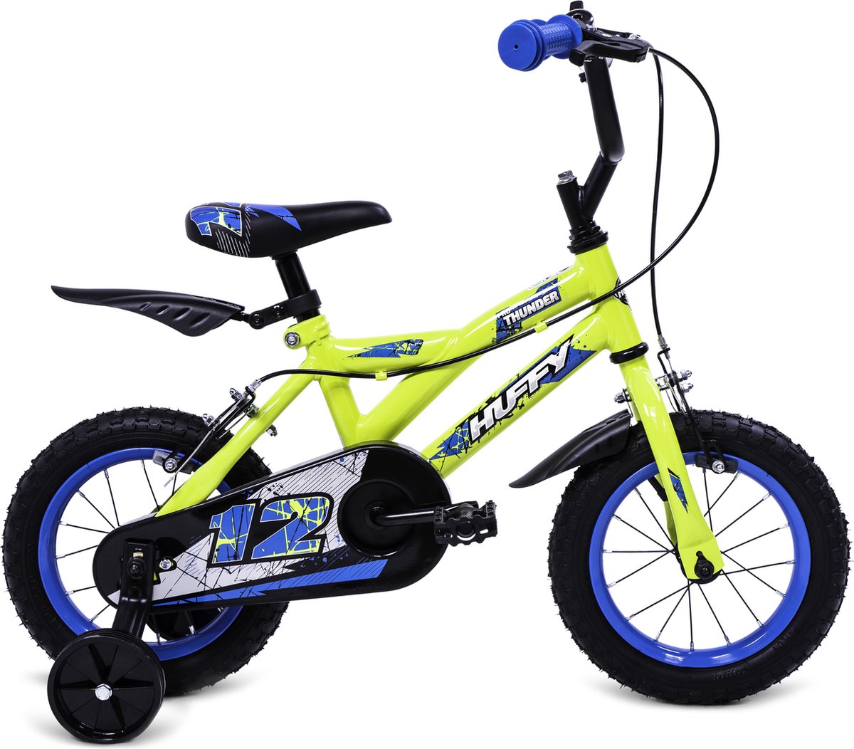 Huffy Pro Thunder 12 Inch Jongenfiets Geel BMX 3-5 jaar Kinderfiets Voor jongens en meisjes Kinderfiets kopen online