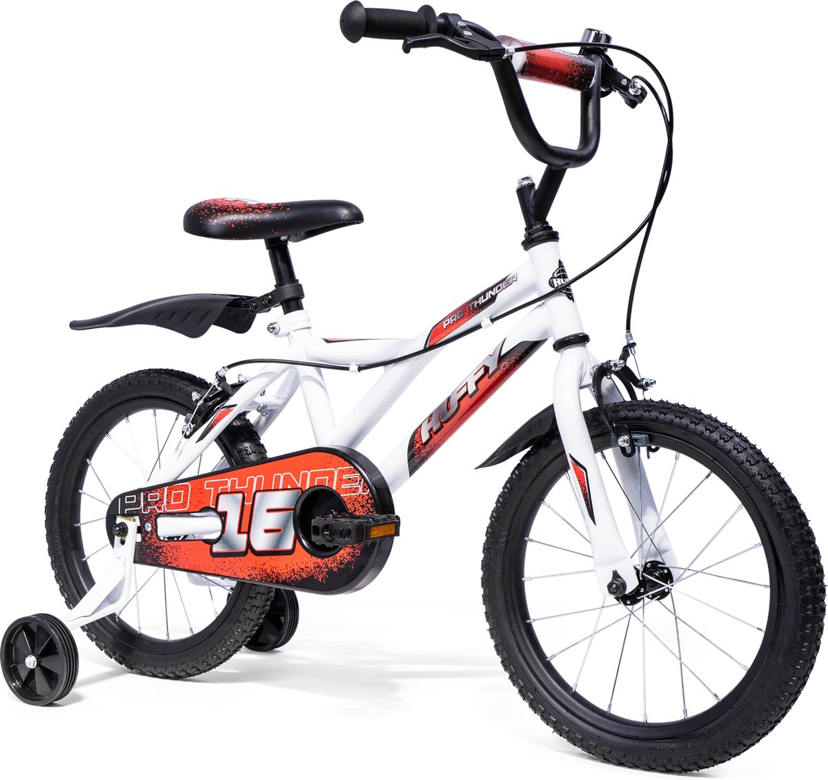 Huffy Pro Thunder 16 Inch Jongenfiets Wit 5-7 jaar Kinderfiets Voor jongens en meisjes Kinderfiets kopen online