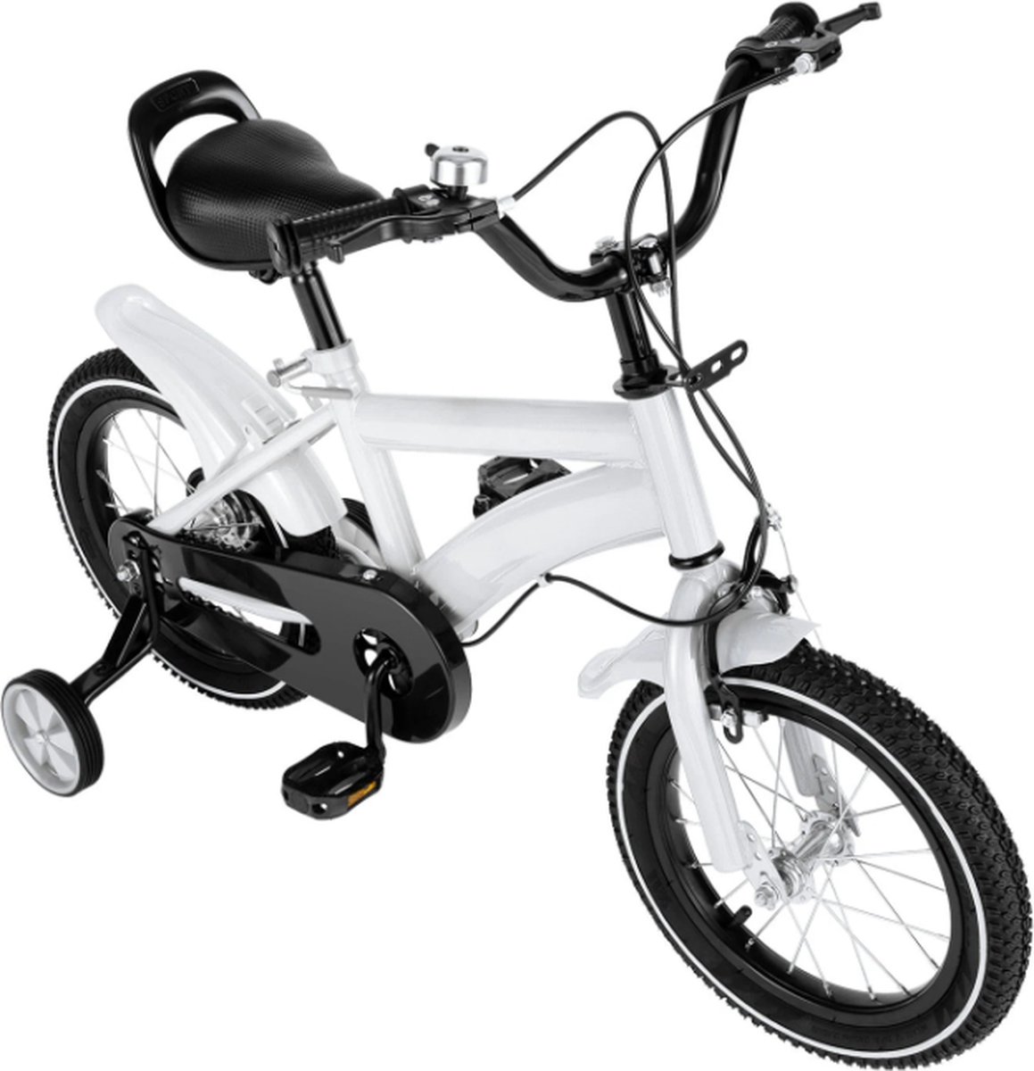 KinderFiets - Fiets Met Zijwieltjes - Voor 2-11 Jaar - Jongen/Meisjes - 14 Inch - Duurzaam - Nieuw Model Kinderfiets kopen online