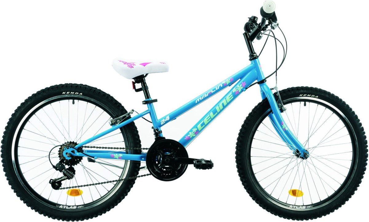 kinderfiets met 6 versnellingen 20 inch dames meisje framemaat 28cm blauw