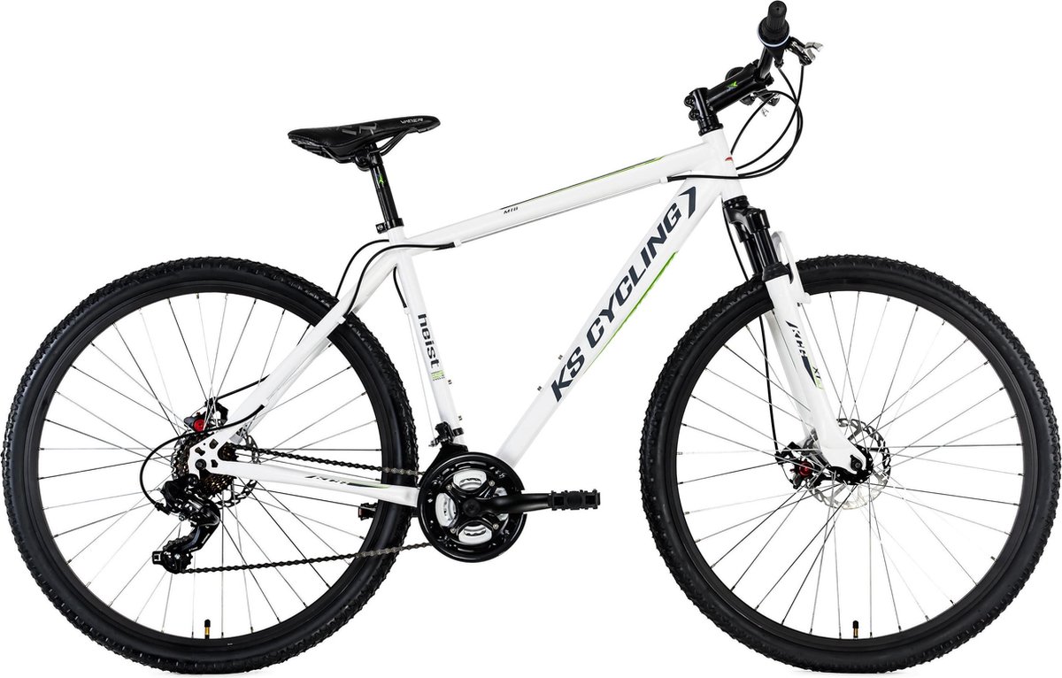 ks cycling fiets hardtail mountainbike 29 twentyniner heist met 21 versnellingen wit 51 cm
