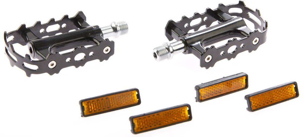 Pedaalset Tecora E all-round met reflectors - zilver Fiets kopen online