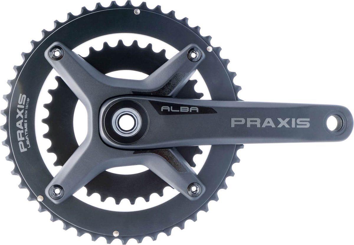 praxis crankstel alba m30 dm x spider 165 52 36t