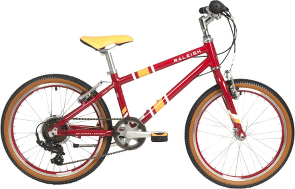 raleigh pop mtb kids h 28 cm red