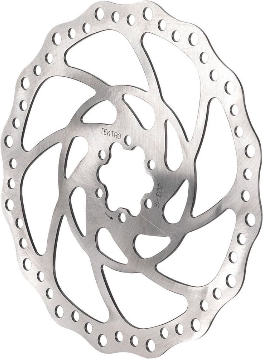 remschijf tektro tr203 45 203 x 2 3mm centerlock zilver