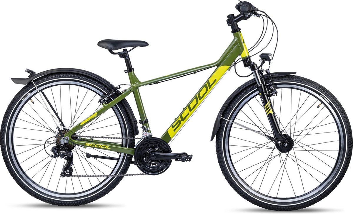 scool trox evo 26 inch 21 versnellingen rh38 groen