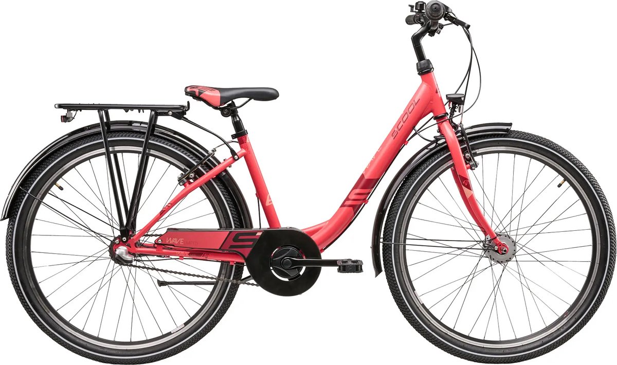 Scool Wave steel ltd 26 3 versnellingen - Rood Fiets kopen online