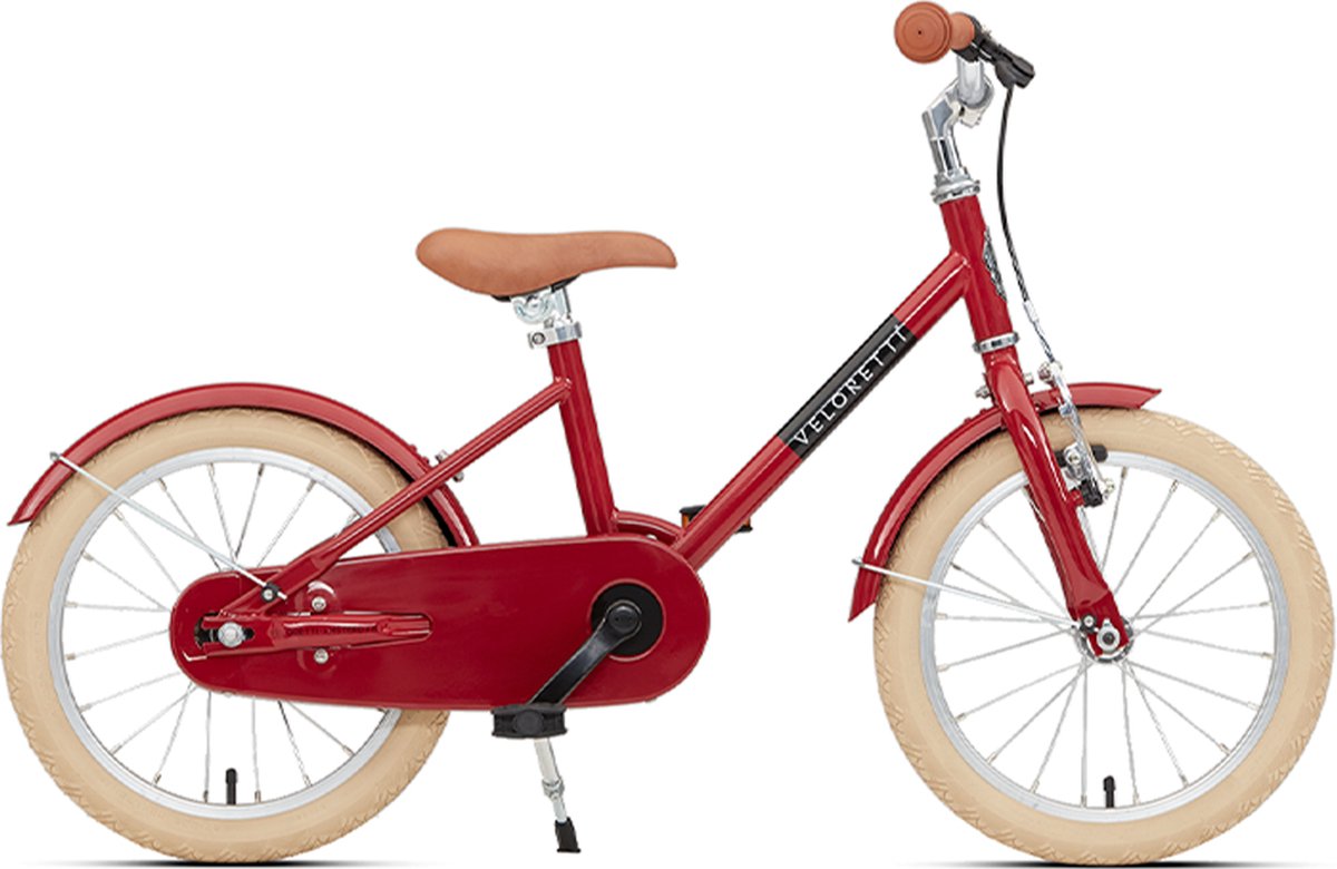 Veloretti Maxi Kinderfiets 16 inch - Rood - Kids 3-6 jaar Kinderfiets kopen online