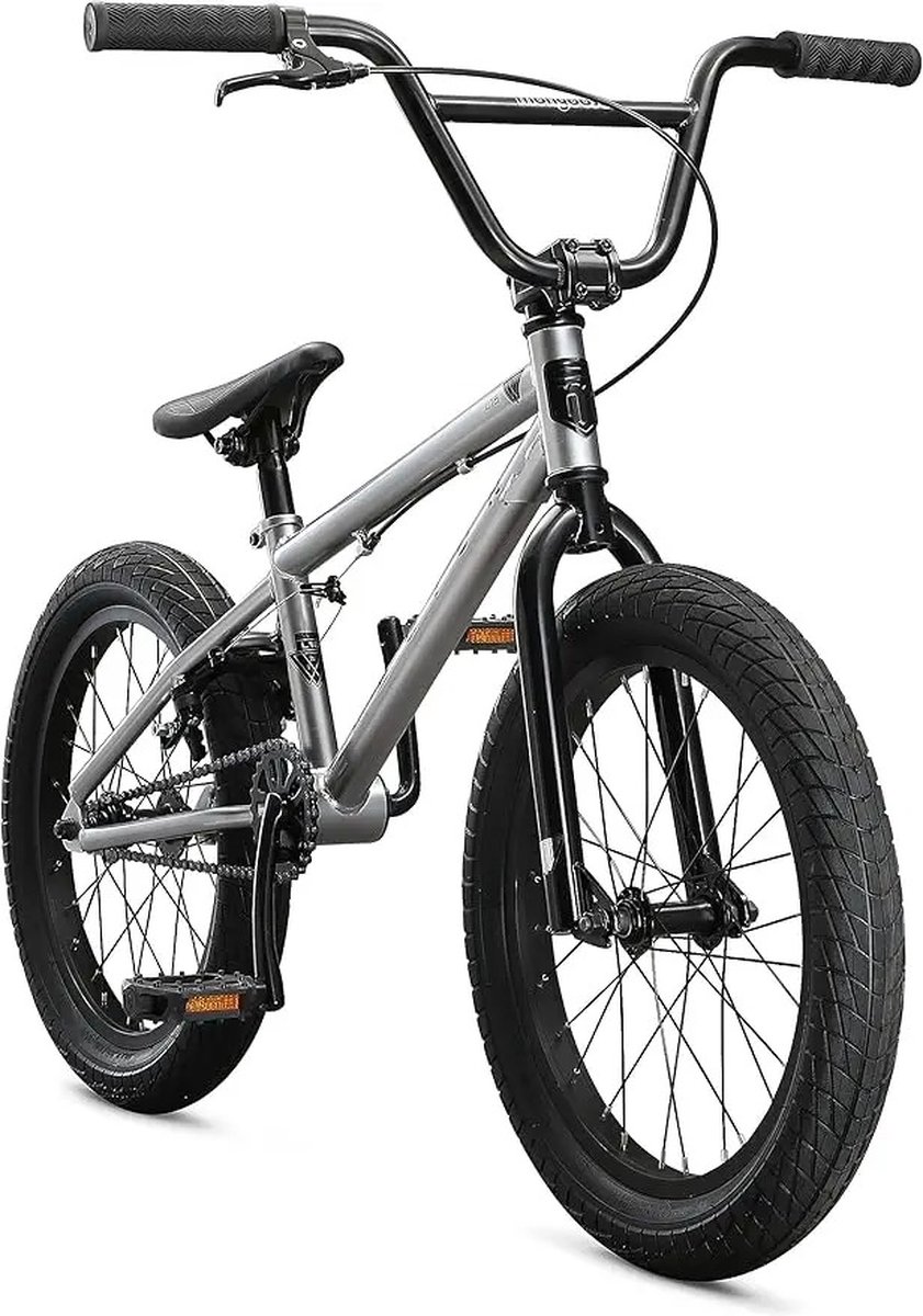 Verkoop Nederland® - Hot Kids - Freestyle - Sidewalk BMX Bike - Beginner Fiets - Jongens En Meisjes - 16-inch Wheels - Hi-Ten Steel Frame - Micro Drive BMX - Zilver/L18 Kinderfiets kopen online