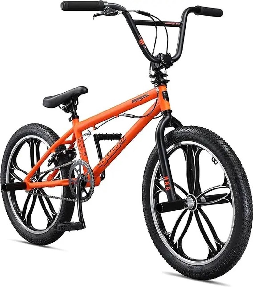 Verkoop Nederland® - Hot Kids - Freestyle - Sidewalk BMX Bike - Beginner Fiets - Jongens En Meisjes - 20-inch Wheels - Hi-Ten Steel Frame - Micro Drive BMX - Oranje Kinderfiets kopen online