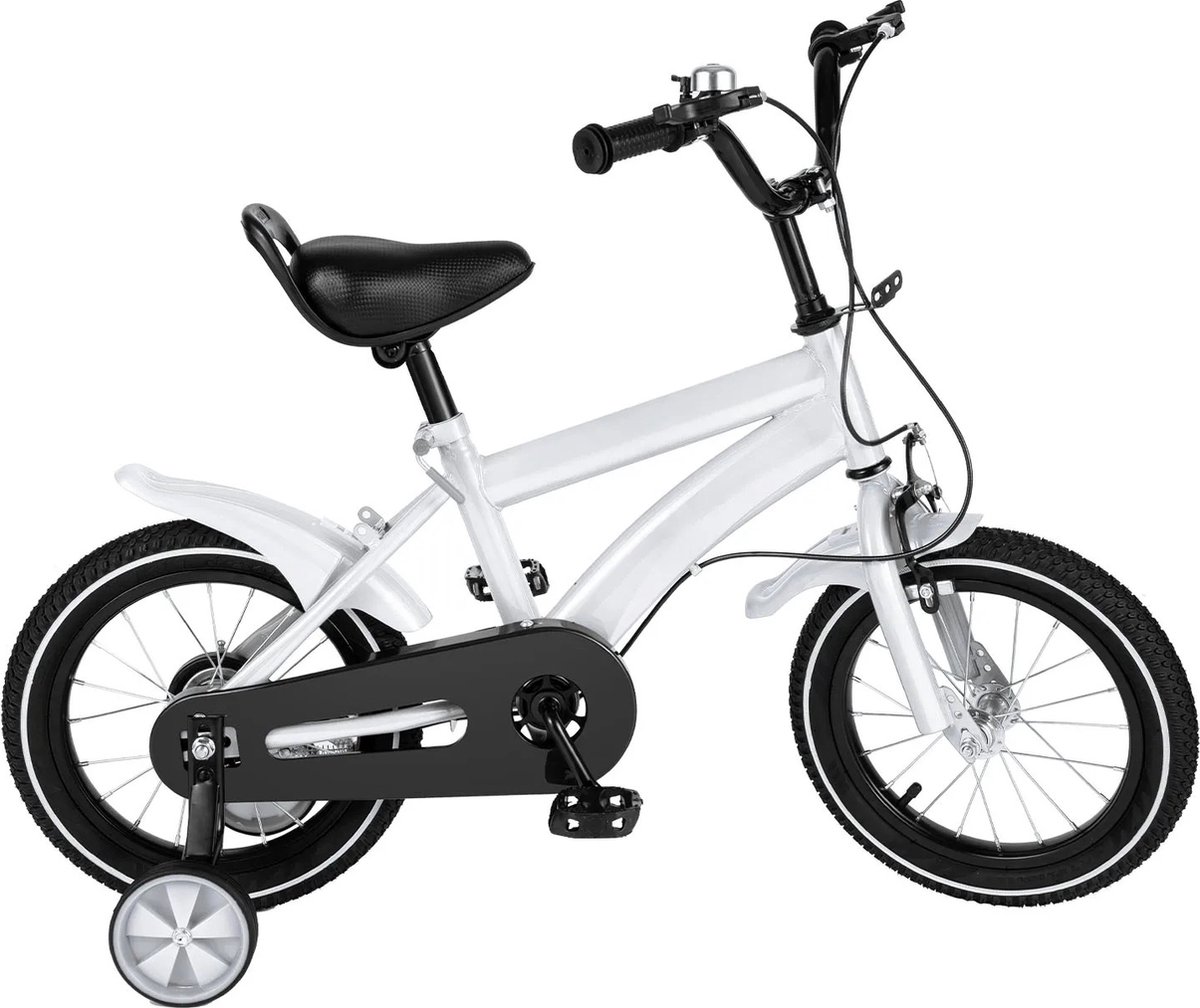 Verkoop Nederland® - Kinder Fiets - 2-11 Jaar - KinderFiets 14 Inch - Kids Bike - Hoge Kwaliteit - Wit Kinderfiets kopen online