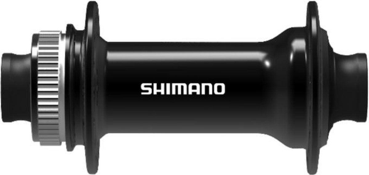 voornaaf shimano altus hb tc500 15 cl 28 gaats 110 x 15 e thru steekas zwart