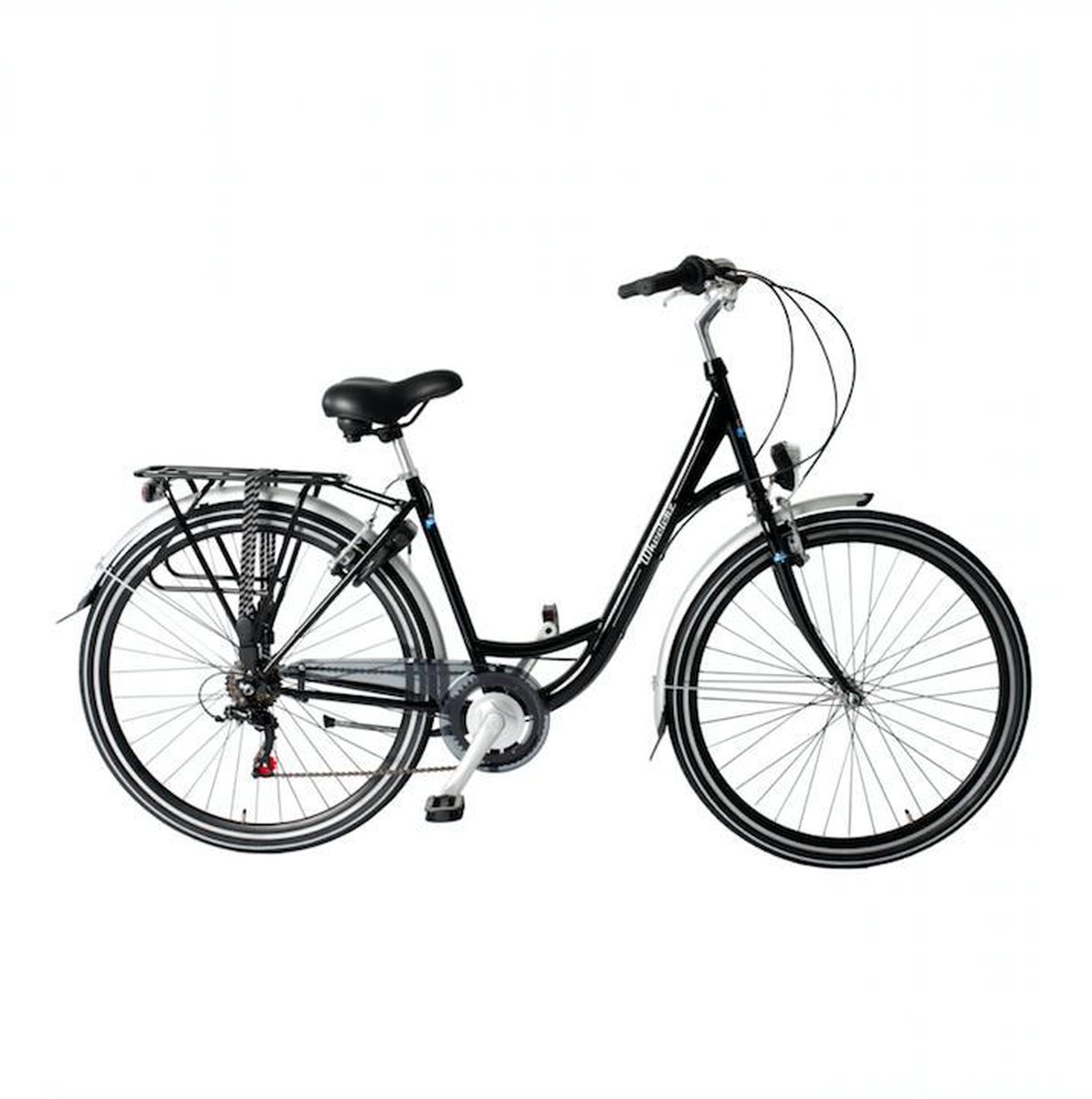wheelerz nl damesfiets 6 versnellingen glans zwart