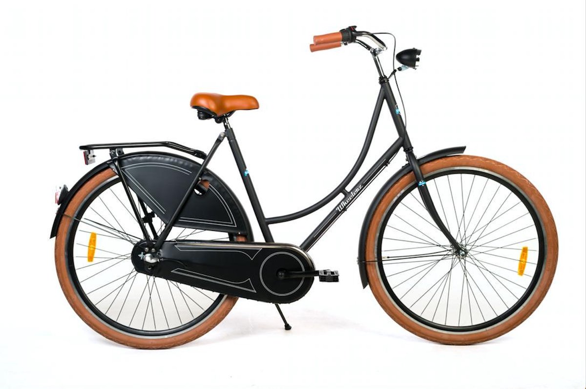 wheelerz omafiets 28 inch 3 versnellingen zwart