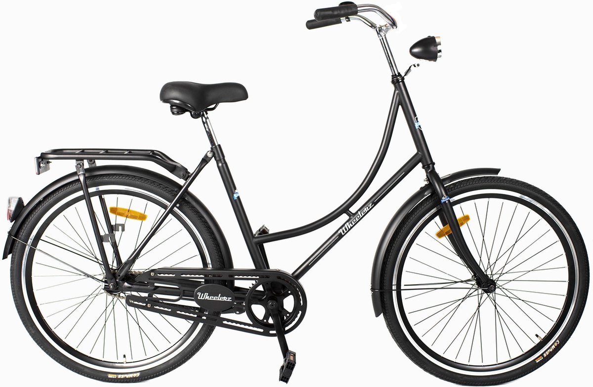 wheelerz omafiets classic eco 26 inch matzwart unisex