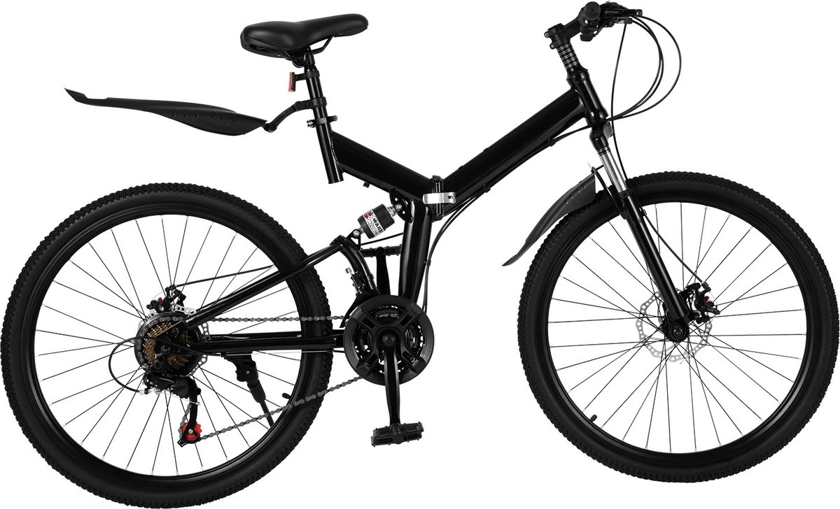 wildor vouwfiets heren mountainbike schijfremmen fiets 20 3kg opgevouwen 95 69 35cm