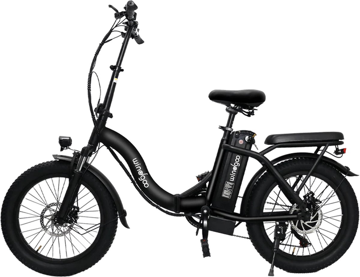 Windgoo E20 Urban- Elektrische Fiets - E-bike - 20Inch - 12.5Ah - APP - Fat Tire - 7 Speed Shimano - Zwart Fiets (elektrisch) kopen online