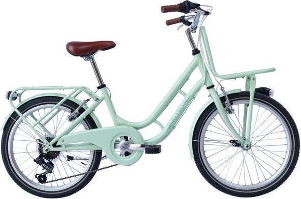 wings retro kinderfiets vrouwen lichtgroen 20