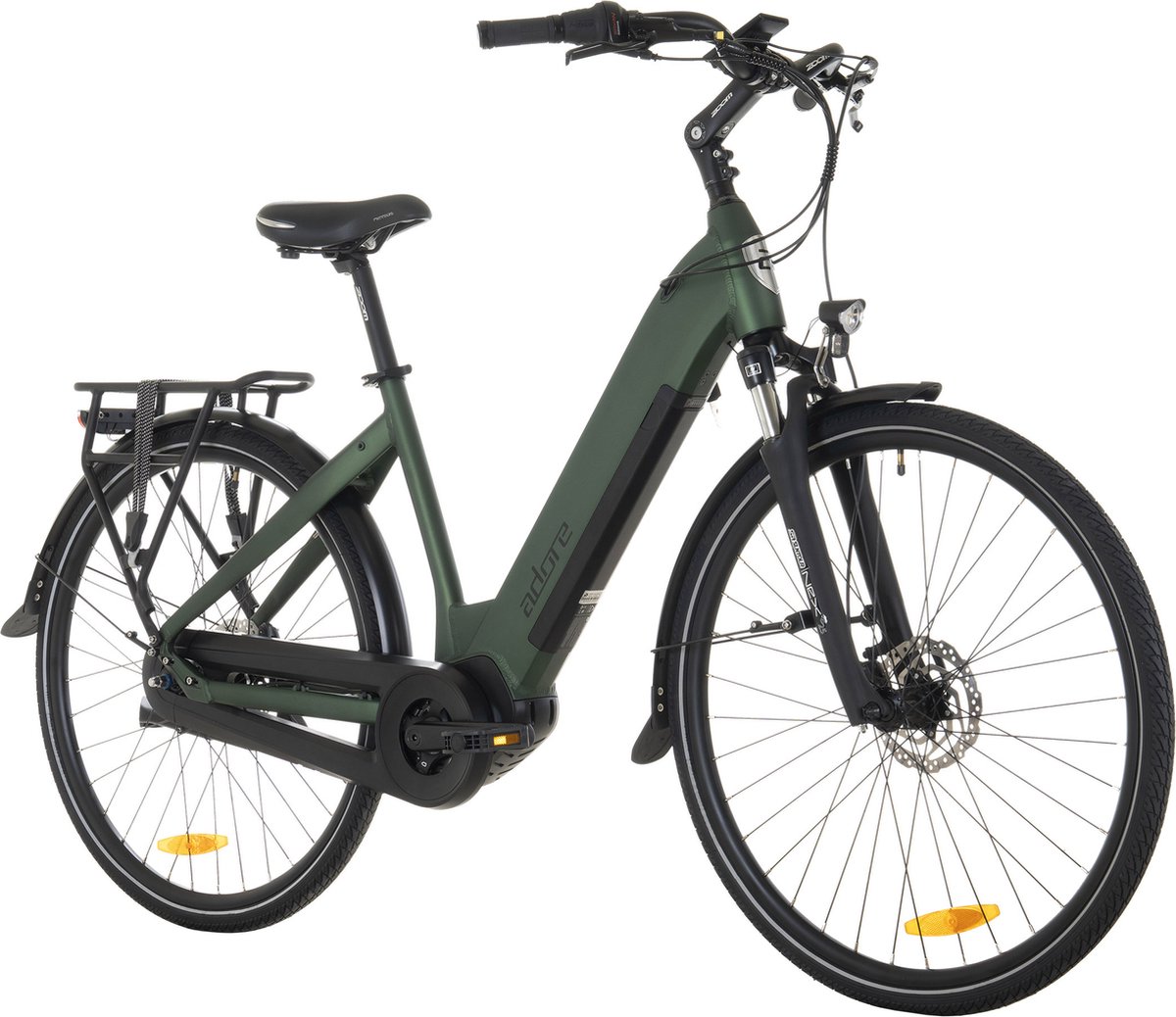 Adore Fiets (elektrisch) ADORE E-Citybike 28" aluminium stadsfiets CX-280 middenmotor 60NM / 15Ah British Green mat - 48 cm Fiets (elektrisch) kopen online