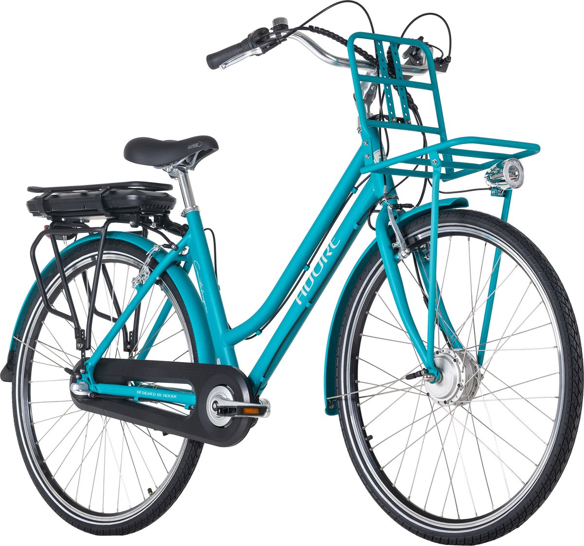Adore Fiets (elektrisch) E-Citybike 28 '' Adore Cantaloupe blauw - 49 cm Fiets (elektrisch) kopen online