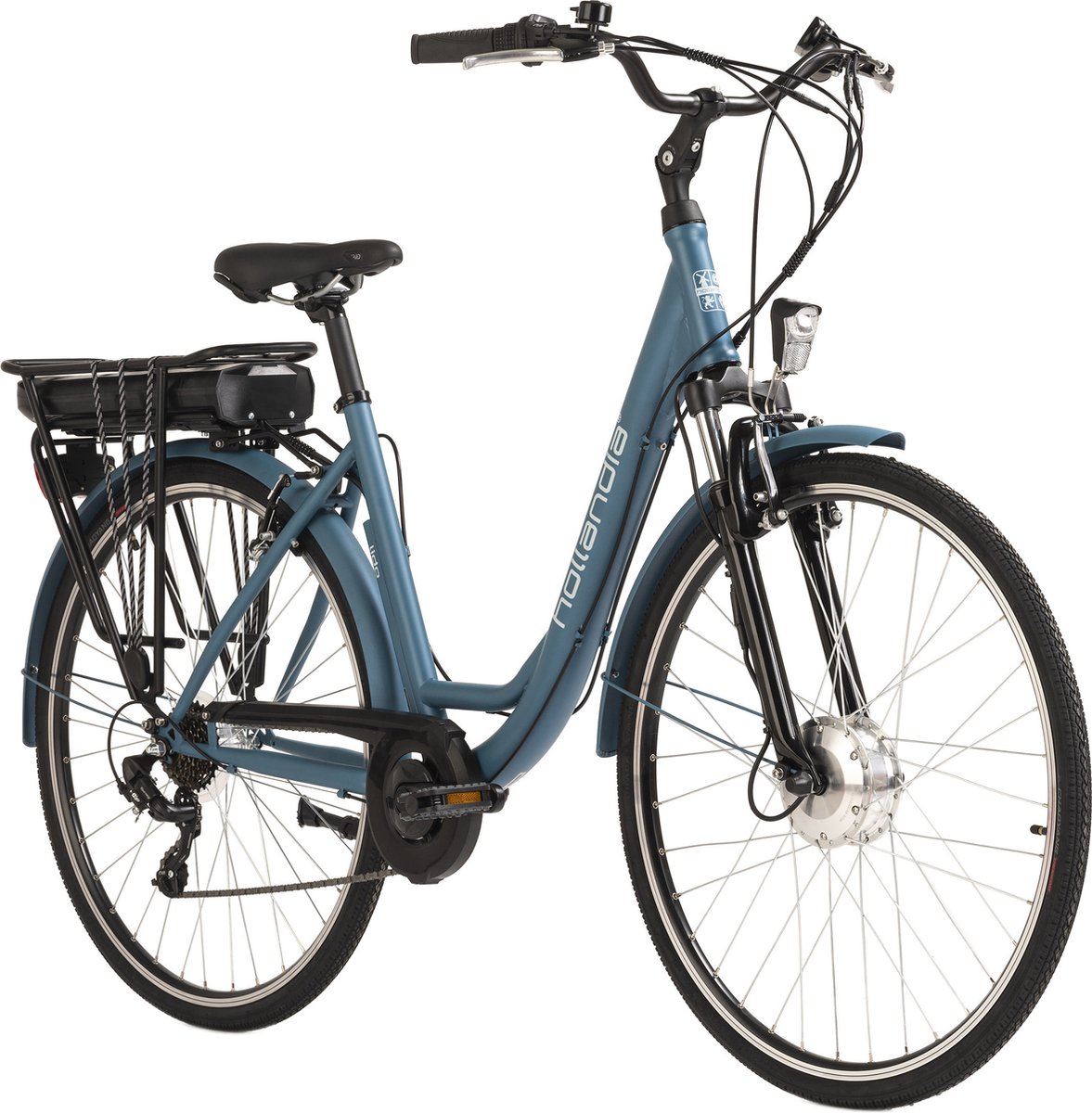 adore fiets elektrisch e citybike dames hollandia lido 28 e bike 7 versnellingen 49 cm