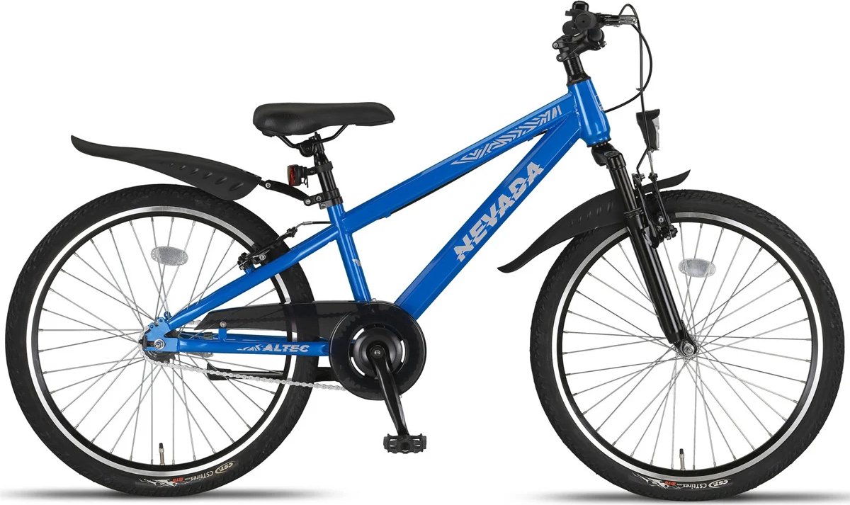 altec nevada kinderfiets jongens 24 inch blauw