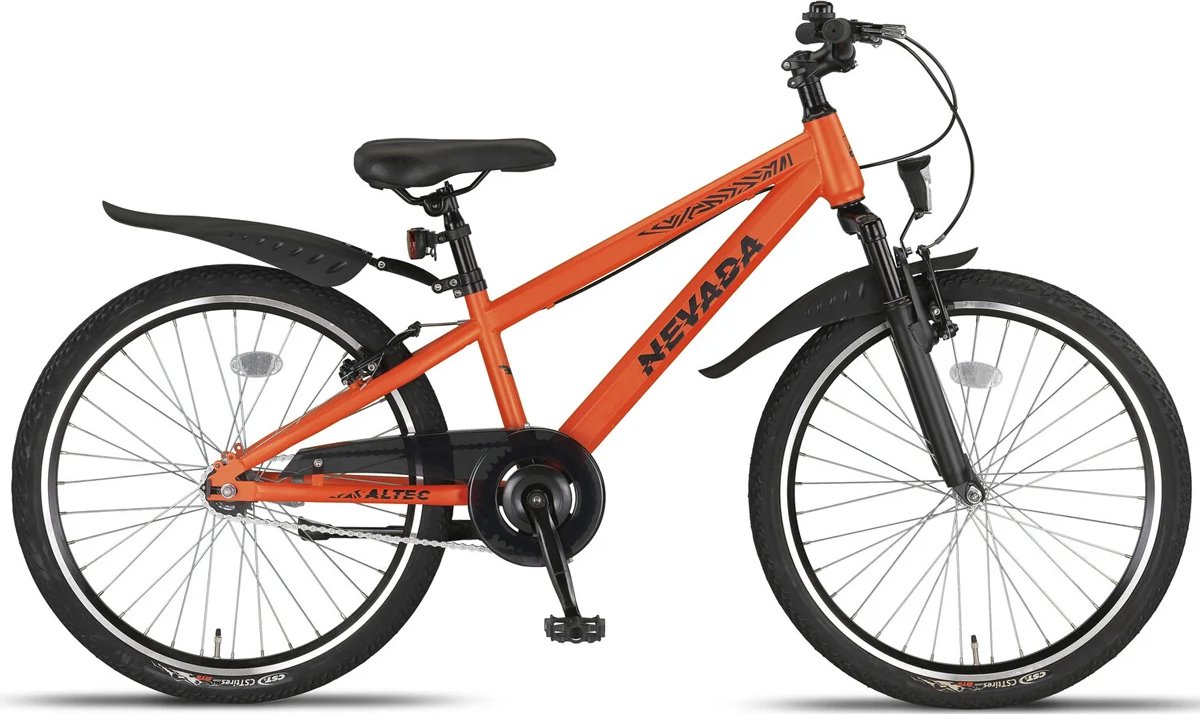 altec nevada kinderfiets jongens 24 inch oranje