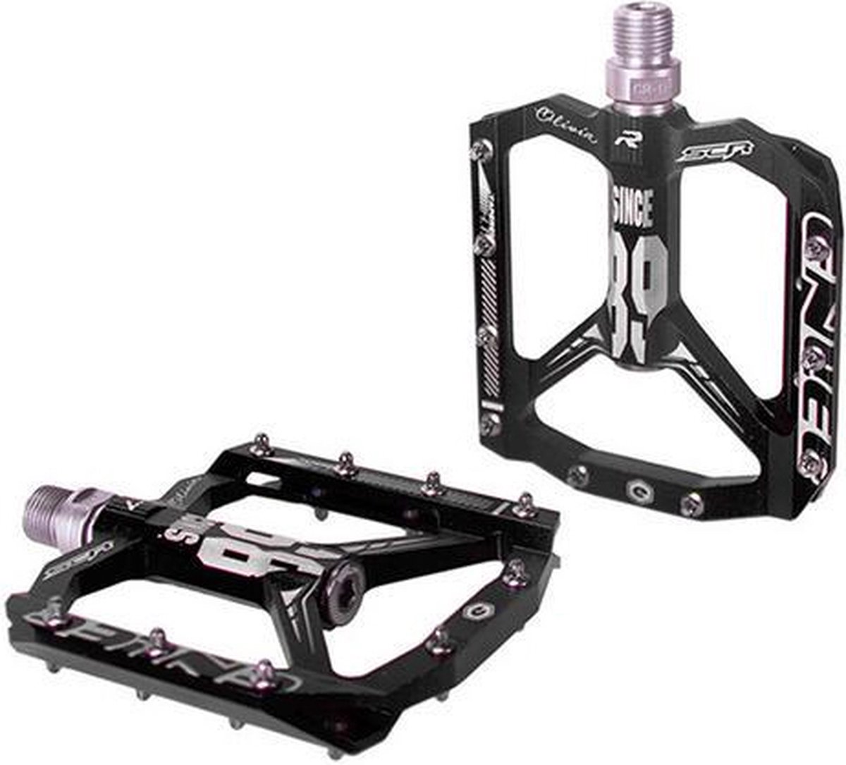 aluminium fietspedaal cnc mtb pedalen voor all mountain xcamfr black