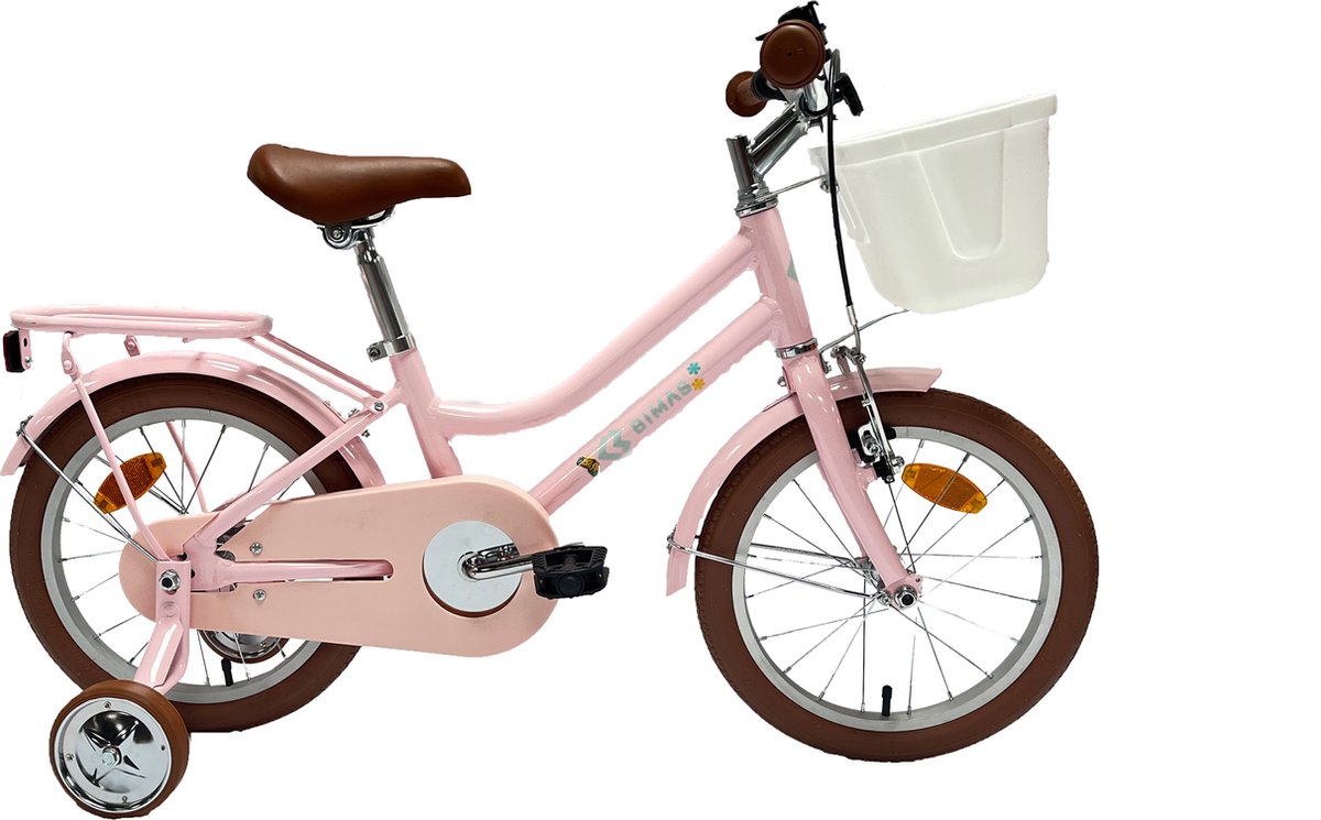 Bimas Maxi meisjesfiets 16 inch Candy Pink Kinderfiets kopen online