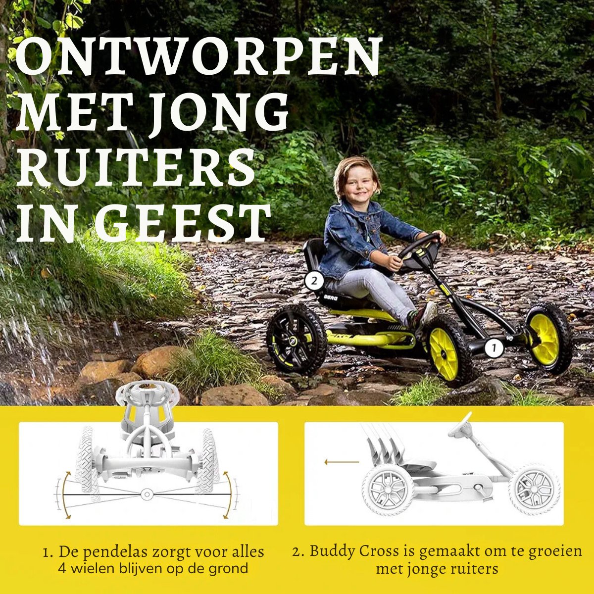 Buddy Cross-De Perfecte Gokart Voor Kleine Avonturiers! Kinderfiets kopen online
