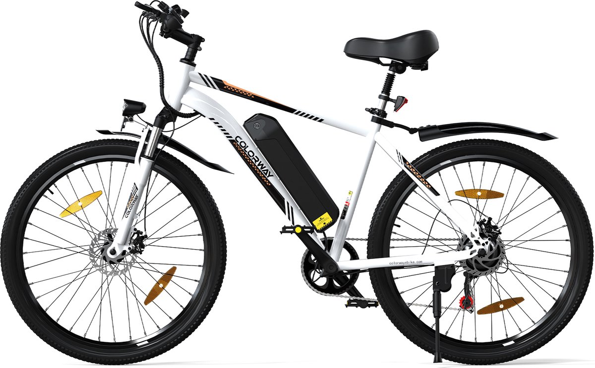 Colorway BK15 Elektrische fiets - Ebike - 26" - 36V15AH - tot 35-90 km - 7 versnellingen - Wit Fiets (elektrisch) kopen online